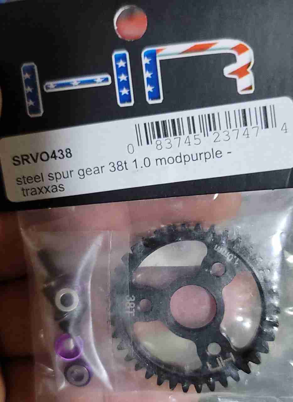 Hot Racing SRVO438 Heavy Duty Steel Spur Gear (38T, 1.0M) For Traxxas Revo/Slayer - 1/10 Nitro